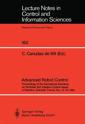 Canudas de Wit |  Advanced Robot Control | Buch |  Sack Fachmedien