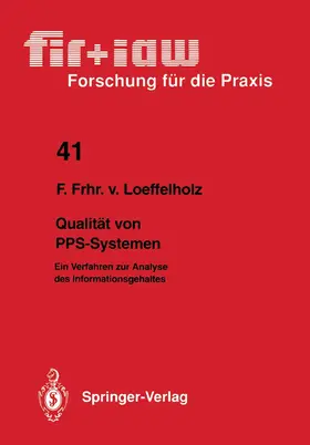 Loeffelholz | Qualität von PPS-Systemen | Buch | 978-3-540-54181-3 | www.sack.de