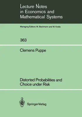 Puppe |  Distorted Probabilities and Choice under Risk | Buch |  Sack Fachmedien