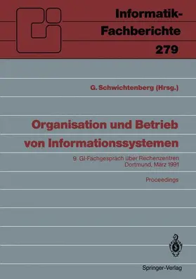 Schwichtenberg |  Organisation und Betrieb von Informationssystemen | Buch |  Sack Fachmedien