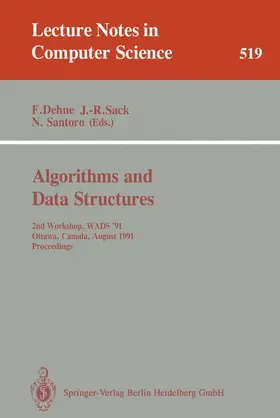 Dehne / Santoro / Sack |  Algorithms and Data Structures | Buch |  Sack Fachmedien