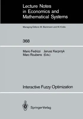 Fedrizzi / Roubens |  Interactive Fuzzy Optimization | Buch |  Sack Fachmedien
