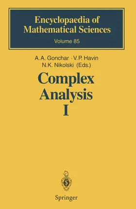Gonchar / Havin / Nikolski |  Complex Analysis I | Buch |  Sack Fachmedien