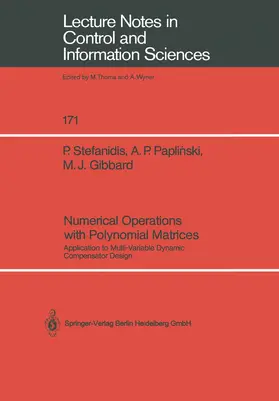 Stefanidis / Gibbard / Paplinski |  Numerical Operations with Polynomial Matrices | Buch |  Sack Fachmedien