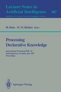 Richter / Boley |  Processing Declarative Knowledge | Buch |  Sack Fachmedien