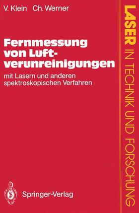 Werner / Klein | Fernmessung von Luftverunreinigungen | Buch | 978-3-540-55079-2 | sack.de