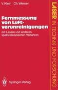 Werner / Klein |  Fernmessung von Luftverunreinigungen | Buch |  Sack Fachmedien