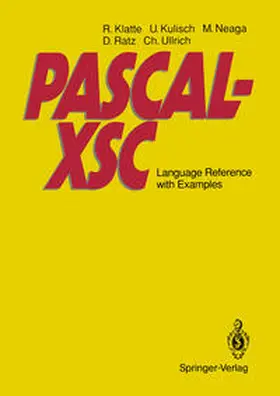 Klatte / Neaga / Kulisch |  PASCAL-XSC | Buch |  Sack Fachmedien