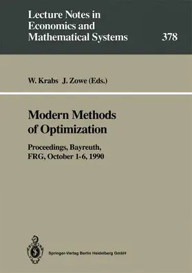 Zowe / Krabs |  Modern Methods of Optimization | Buch |  Sack Fachmedien