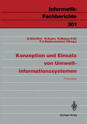 Günther / Radermacher / Kuhn |  Konzeption und Einsatz von Umweltinformationssystemen | Buch |  Sack Fachmedien