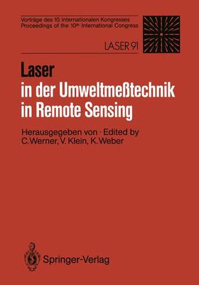 Werner / Weber / Klein | Laser in der Umweltmeßtechnik / Laser in Remote Sensing | Buch | 978-3-540-55248-2 | sack.de