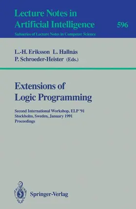 Eriksson / Schroeder-Heister / Hallnäs |  Extensions of Logic Programming | Buch |  Sack Fachmedien