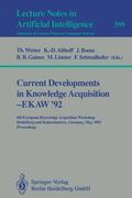 Wetter / Althoff / Schmalhofer |  Current Developments in Knowledge Acquisition - EKAW'92 | Buch |  Sack Fachmedien