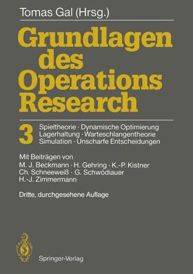 Gal |  Grundlagen des Operations Research 3 | Buch |  Sack Fachmedien