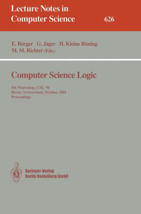 Börger / Richter / Jäger | Computer Science Logic | Buch | 978-3-540-55789-0 | sack.de
