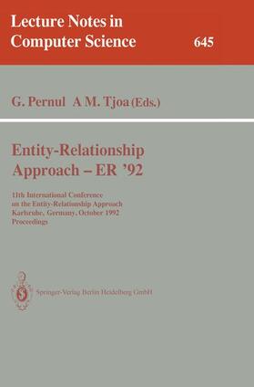 Tjoa / Pernul | Entity-Relationship Approach - ER '92 | Buch | 978-3-540-56023-4 | sack.de