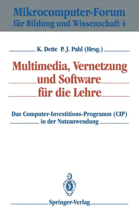 Dette / Pahl |  Multimedia, Vernetzung und Software für die Lehre | Buch |  Sack Fachmedien