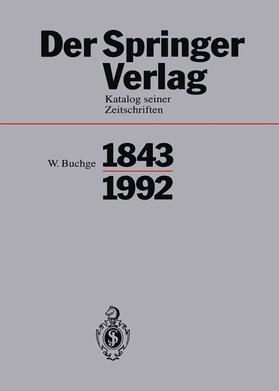 Buchge | Der Springer-Verlag | Buch | 978-3-540-56270-2 | sack.de