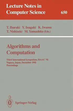 Ibaraki / Inagaki / Yamashita |  Algorithms and Computation | Buch |  Sack Fachmedien