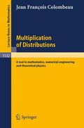 Colombeau |  Multiplication of Distributions | Buch |  Sack Fachmedien