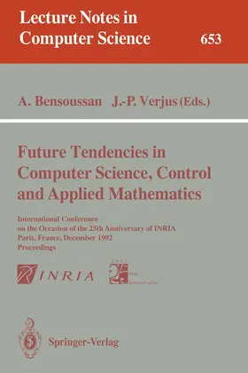 Verjus / Bensoussan |  Future Tendencies in Computer Science, Control and Applied Mathematics | Buch |  Sack Fachmedien