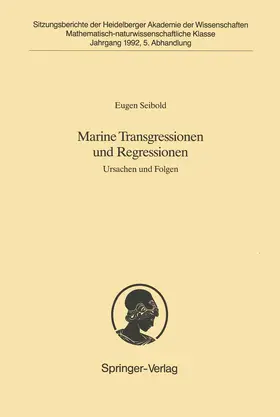 Seibold |  Marine Transgressionen und Regressionen | Buch |  Sack Fachmedien