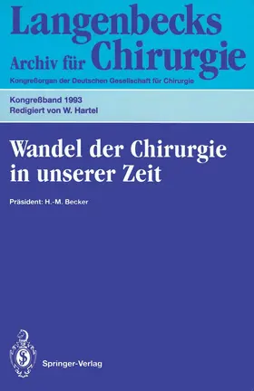  Wandel der Chirurgie in unserer Zeit | Buch |  Sack Fachmedien