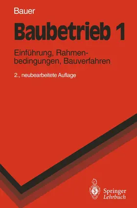 Bauer |  Baubetrieb 1 | Buch |  Sack Fachmedien
