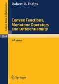 Phelps |  Phelps, R: Convex Functions, Monotone Operators and Differen | Buch |  Sack Fachmedien