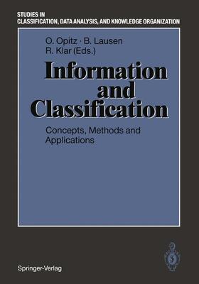 Opitz / Klar / Lausen | Information and Classification | Buch | 978-3-540-56736-3 | sack.de