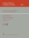 Apostolico / Manber / Crochemore |  Combinatorial Pattern Matching | Buch |  Sack Fachmedien