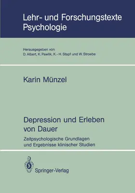 Münzel | Depression und Erleben von Dauer | Buch | 978-3-540-56795-0 | www.sack.de