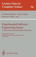 Rombach / Selby / Basili |  Experimental Software Engineering Issues: | Buch |  Sack Fachmedien