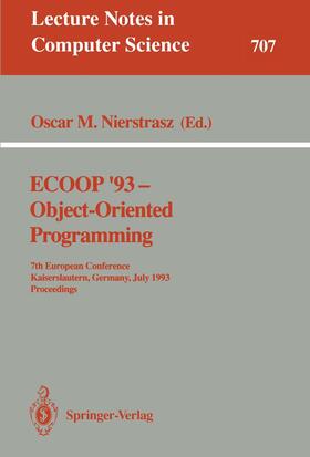 Nierstrasz | ECOOP '93 - Object-Oriented Programming | Buch | 978-3-540-57120-9 | sack.de