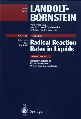 Claridge / Dohrmann |  Radicals Centered on Other Heteroatoms. Proton Transfer Equilibria | Buch |  Sack Fachmedien