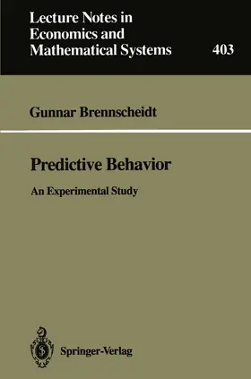 Brennscheidt |  Predictive Behavior | Buch |  Sack Fachmedien