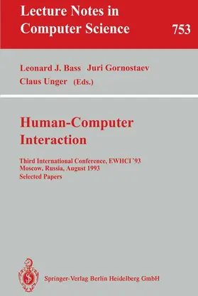 Bass / Unger / Gornostaev |  Human-Computer Interaction | Buch |  Sack Fachmedien