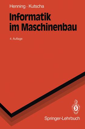 Kutscha | Informatik im Maschinenbau | Buch | 978-3-540-57508-5 | sack.de