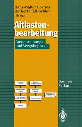 Pfaff-Schley / Borries |  Altlastenbearbeitung | Buch |  Sack Fachmedien