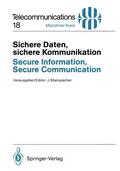 Eberspächer |  Sichere Daten, sichere Kommunikation / Secure Information, Secure Communication | Buch |  Sack Fachmedien