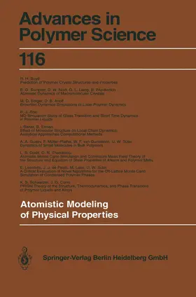 Monnerie / Suter |  Atomistic Modeling of Physical Properties | Buch |  Sack Fachmedien