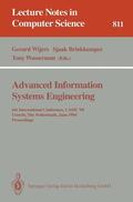 Wijers / Wasserman / Brinkkemper |  Advanced Information Systems Engineering | Buch |  Sack Fachmedien