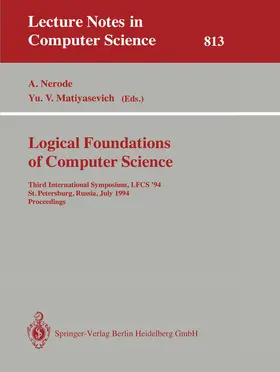 Matiyasevich / Nerode |  Logical Foundations of Computer Science | Buch |  Sack Fachmedien