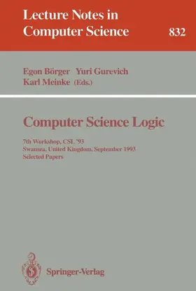 Börger / Meinke / Gurevich |  Computer Science Logic | Buch |  Sack Fachmedien