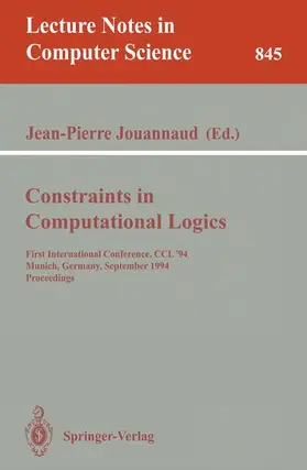 Jouannaud |  Constraints in Computational Logics | Buch |  Sack Fachmedien