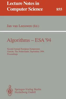 Leeuwen |  Algorithms - ESA '94 | Buch |  Sack Fachmedien