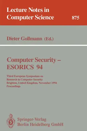 Gollmann |  Computer Security - ESORICS 94 | Buch |  Sack Fachmedien