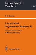 Roos |  Lecture Notes in Quantum Chemistry II | Buch |  Sack Fachmedien