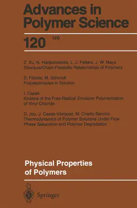 Physical Properties of Polymers | Buch |  Sack Fachmedien