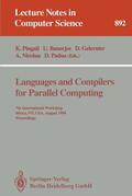Pingali / Banerjee / Padua |  Languages and Compilers for Parallel Computing | Buch |  Sack Fachmedien